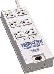 Tripp-Lite - 6 Outlets, 120 VAC15 Amps, 6' Cord, Power Outlet Strip - Floor, Keyhole Mount, 5-15 NEMA Configuration, 9-1/2" Strip - Exact Tool & Supply