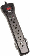 Tripp-Lite - 7 Outlets, 120 VAC15 Amps, 7' Cord, Power Outlet Strip - Floor, Keyhole Mount, 5-15 NEMA Configuration, 10.3" Strip - Exact Tool & Supply