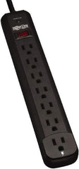 Tripp-Lite - 7 Outlets, 120 VAC15 Amps, 12' Cord, Power Outlet Strip - Floor, Keyhole Mount, 5-15 NEMA Configuration, 11.69" Strip - Exact Tool & Supply