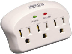 Tripp-Lite - 3 Outlets, 120 VAC15 Amps, Power Outlet Strip - Floor, Keyhole Mount, 5-15 NEMA Configuration, 2.1" Strip - Exact Tool & Supply