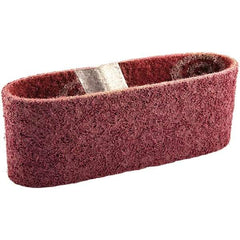 Norton - 3" Wide x 18" OAL, Aluminum Oxide Abrasive Belt - Aluminum Oxide, Fine, Nonwoven, Cloth Backing - Exact Tool & Supply