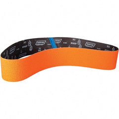 Norton - 4" Wide x 60" OAL, 40 Grit, Ceramic Abrasive Belt - Ceramic, Coated, Y Weighted Cloth Backing - Exact Tool & Supply