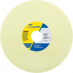 Norton - 8" Diam x 1-1/4" Hole x 1/2" Thick, J Hardness, 60 Grit Surface Grinding Wheel - Ceramic, Type 1, Medium Grade, 3,600 Max RPM - Exact Tool & Supply