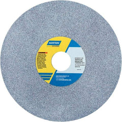 Norton - 8" Diam x 1-1/4" Hole x 3/4" Thick, J Hardness, 46 Grit Surface Grinding Wheel - Ceramic, Type 1, Coarse Grade, 3,600 Max RPM - Exact Tool & Supply