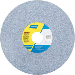 Norton - 8" Diam x 1-1/4" Hole x 1/2" Thick, J Hardness, 46 Grit Surface Grinding Wheel - Ceramic, Type 1, Coarse Grade, 3,600 Max RPM - Exact Tool & Supply