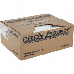 PRO-SOURCE - 24 Gal Capacity, Clear, Linear Low-Denstiy Polyethylene (LLDPE), Hazardous Waste Bag - 4 mil Thick x 18" Wide x 30" High, Flat Pack - Exact Tool & Supply
