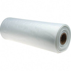 PRO-SOURCE - 6 mil Thick, Heavy-Duty Trash Bags - Linear Low-Density Polyethylene (LLDPE), Flat Pack Dispenser, 24" Wide x 42" High, Clear - Exact Tool & Supply