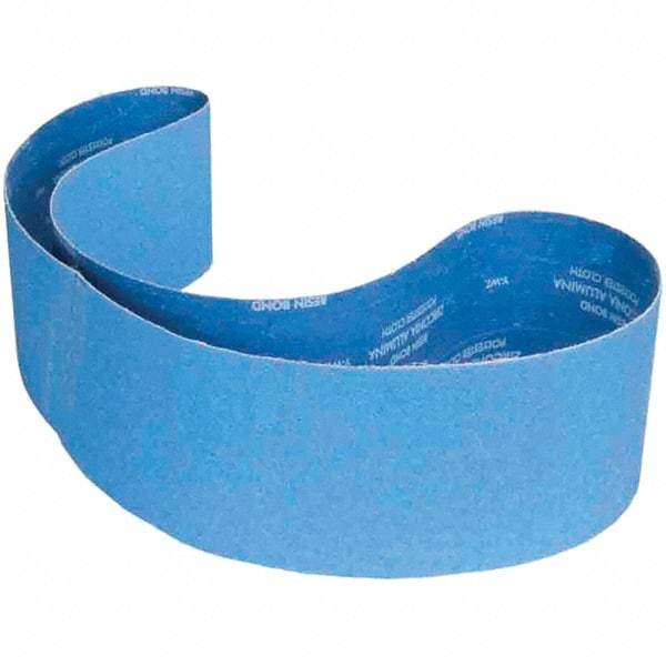 Norton - 6" Wide x 78-3/4" OAL, 36 Grit, Zirconia Alumina Abrasive Belt - Zirconia Alumina, Coated, Y Weighted Cloth Backing - Exact Tool & Supply