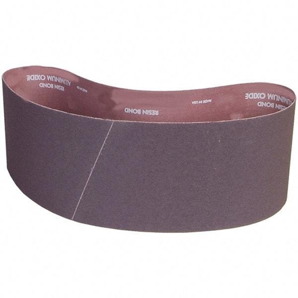 Norton - 6" Wide x 48" OAL, 100 Grit, Aluminum Oxide Abrasive Belt - Aluminum Oxide, Coated, X Weighted Cloth Backing - Exact Tool & Supply