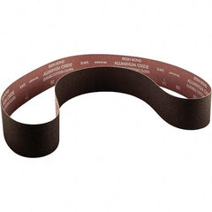 Norton - 4" Wide x 36" OAL, 100 Grit, Aluminum Oxide Abrasive Belt - Aluminum Oxide, Coated, X Weighted Cloth Backing - Exact Tool & Supply