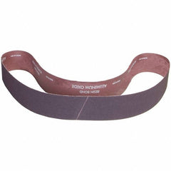 Norton - 2" Wide x 42" OAL, 180 Grit, Aluminum Oxide Abrasive Belt - Aluminum Oxide, Coated, X Weighted Cloth Backing - Exact Tool & Supply