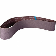 Norton - 4" Wide x 60" OAL, 24 Grit, Aluminum Oxide Abrasive Belt - Aluminum Oxide, Coated, X Weighted Cloth Backing - Exact Tool & Supply