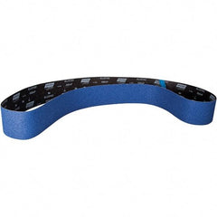 Norton - 4" Wide x 100" OAL, 36 Grit, Zirconia Alumina Abrasive Belt - Zirconia Alumina, Coated, Y Weighted Cloth Backing - Exact Tool & Supply