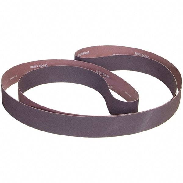 Norton - 4" Wide x 90" OAL, 80 Grit, Aluminum Oxide Abrasive Belt - Aluminum Oxide, Coated, X Weighted Cloth Backing - Exact Tool & Supply