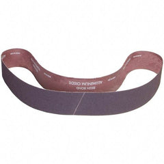 Norton - 3" Wide x 48" OAL, 60 Grit, Aluminum Oxide Abrasive Belt - Aluminum Oxide, Coated, X Weighted Cloth Backing - Exact Tool & Supply