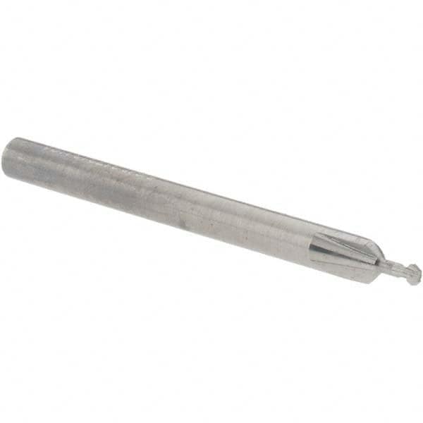 Accupro - 5/64° 5/64" Cut Diam, 0.039" Cut Width, 1/8" Shank, Solid Carbide Double-Angle Cutter - Exact Tool & Supply