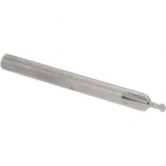 Accupro - 5/64° 5/64" Cut Diam, 0.039" Cut Width, 1/8" Shank, Solid Carbide Double-Angle Cutter - Exact Tool & Supply