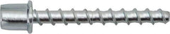 Powers Fasteners - 1/4" Zinc-Plated Steel Vertical (End Drilled) Mount Threaded Rod Anchor - 1/4" Diam x 1-5/8" Long, 3,265 Lb Ultimate Pullout, For Use with Concrete/Masonry - Exact Tool & Supply