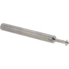 Accupro - 5/32° 5/32" Cut Diam, 0.078" Cut Width, 3/16" Shank, Solid Carbide Double-Angle Cutter - Exact Tool & Supply