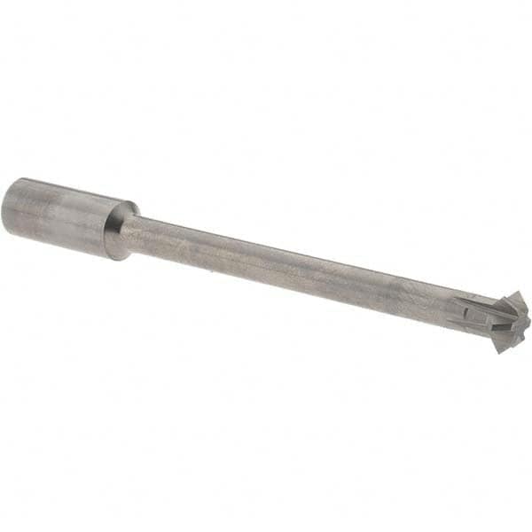Accupro - 5/16° 5/16" Cut Diam, 1/8" Cut Width, 5/16" Shank, Solid Carbide Double-Angle Cutter - Exact Tool & Supply
