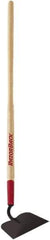 Razor-Back - 4-1/4" High x 6" Wide Square Steel Hoe - 54" Long Wood Straight Handle, No Step - Exact Tool & Supply