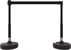 Banner Stakes - 42" High Plastic Pedestrian Barrier - 15' Long Rope - Exact Tool & Supply