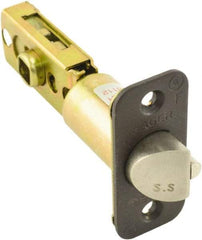 Hager - 4" Long x 1" Wide x 2-1/4" High Dead Latch - Steel/Zinc, Oil Rubbed Bronze Finish - Exact Tool & Supply
