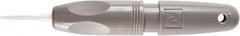 Noga - Bi-Directional Hand Deburring Flat Scraper Tool - Ceramic Blade, 35mm Blade Length, Hole Chamfering - Exact Tool & Supply