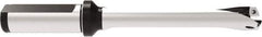 Allied Machine and Engineering - Series 16, 16 to 16.99mm Diam, 3/4" Diam Straight Shank with Flange, Straight Flute Spade Drill - 2-1/67" Max Depth, 5-11/32" OAL, Standard Length, Through Coolant - Exact Tool & Supply