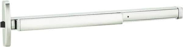 Stanley - 2' 4" to 3' Door Width Rim Exit Device - Satin Stainless Steel Finish - Exact Tool & Supply