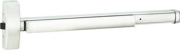 Stanley - 2' 4" to 3' Door Width Rim Exit Device - Satin Stainless Steel Finish - Exact Tool & Supply