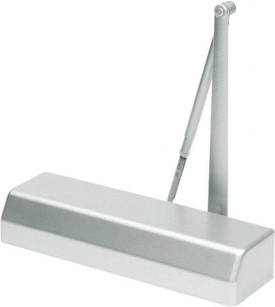 Stanley - Multi-Size Closer Manual Damper - Aluminum Finish, Non-Handed - Exact Tool & Supply