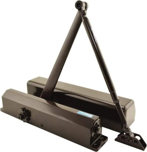 Stanley - Multi-Size Closer Manual Damper - Dark Bronze Finish, Non-Handed - Exact Tool & Supply