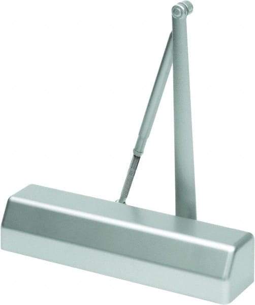 Stanley - Multi-Size Closer Manual Damper - Aluminum Finish, Non-Handed - Exact Tool & Supply