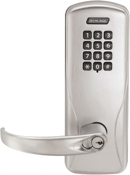 Schlage - Entry Lever Lockset for 1-3/8 to 1-3/4" Thick Doors - Exact Tool & Supply