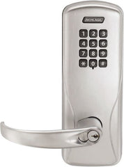 Schlage - Entry Lever Lockset for 1-3/8 to 1-3/4" Thick Doors - Exact Tool & Supply