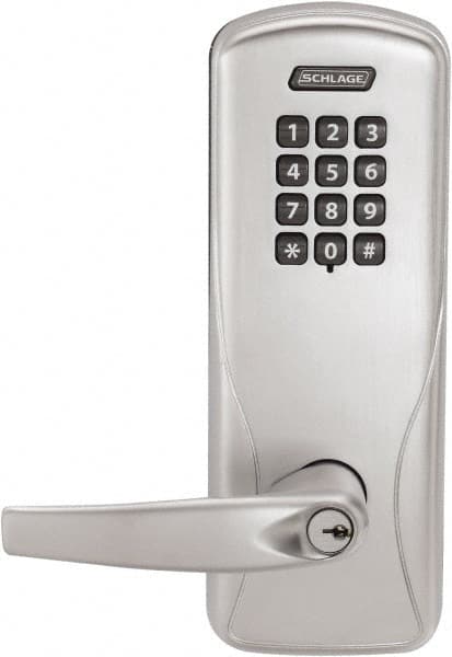Schlage - Entry Lever Lockset for 1-3/8 to 1-3/4" Thick Doors - Exact Tool & Supply