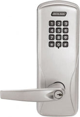 Schlage - Entry Lever Lockset for 1-3/8 to 1-3/4" Thick Doors - Exact Tool & Supply