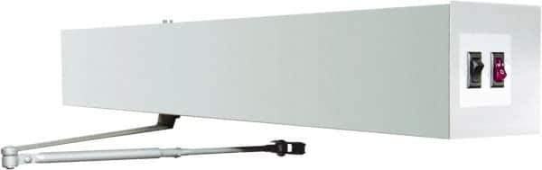 Stanley - Automatic Door Power Operated Damper - Surface Mount, Nonhanded, Aluminum Finish - Exact Tool & Supply