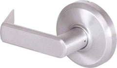 Stanley - Grade 2 Dummy Lever Lockset - 2-3/4" Back Set, Zinc, Satin Chrome Finish - Exact Tool & Supply