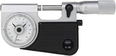 Mahr - 1 to 2" Range, 0.00005" Graduation, Mechanical Indicating Micrometer - Accurate to 0.00005" Carbide Measuring Face - Exact Tool & Supply