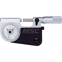 Mahr - Mechanical Indicating Micrometers; Minimum Measurement (Inch): 0.9800 ; Minimum Measurement (mm): 25 ; Minimum Measurement (Decimal Inch): 0.9800 ; Maximum Measurement (Inch): 1.9680 ; Maximum Measurement (Decimal Inch): 1.9680 ; Maximum Measureme - Exact Tool & Supply