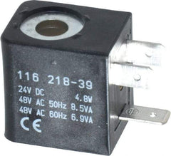 ARO/Ingersoll-Rand - 24 DC Volt, Din Connection Coil Lead Length, Class F, Solenoid Coil - 4.8 Watt, NEMA 4 Enclosure, Use with ARO Solenoid Valve - Exact Tool & Supply