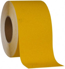 NMC - Yellow Solid Color Anti-Slip Vinyl Tape - 4" Wide x 60' Long x 0.02" Thick, General Traffic - Exact Tool & Supply