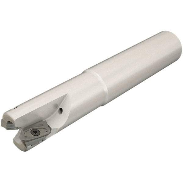 Iscar - 1-1/4" Cut Diam, 0.531" Max Depth of Cut, 1-1/4" Shank Diam, 5-1/2" OAL, Indexable Square Shoulder End Mill - HM90 AXCR 1505.. Inserts, Cylindrical Shank, 90° Lead Angle, Through Coolant, Series Helialu - Exact Tool & Supply