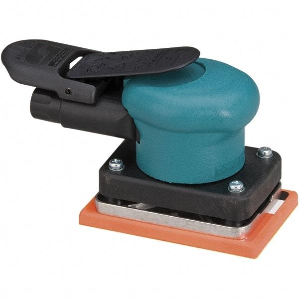 Dynabrade - 10,000 OPM, 13 CFM Air Consumption, Palm Air Orbital Sander - Rectangular Pad, 1/4 NPT Inlet - Exact Tool & Supply