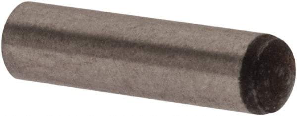 Made in USA - 2mm Diam x 8mm Pin Length 416 Stainless Steel Precision Dowel Pin - C 36-42 Hardness, 1 Beveled & 1 Rounded End - Exact Tool & Supply