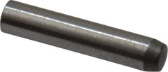 Made in USA - 2mm Diam x 10mm Pin Length 416 Stainless Steel Precision Dowel Pin - C 36-42 Hardness, 1 Beveled & 1 Rounded End - Exact Tool & Supply