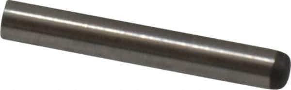 Made in USA - 2mm Diam x 14mm Pin Length 416 Stainless Steel Precision Dowel Pin - C 36-42 Hardness, 1 Beveled & 1 Rounded End - Exact Tool & Supply