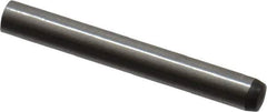 Made in USA - 2mm Diam x 16mm Pin Length 416 Stainless Steel Precision Dowel Pin - C 36-42 Hardness, 1 Beveled & 1 Rounded End - Exact Tool & Supply